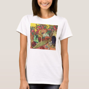 Camiseta Alimentos orgánicos, verduras de jardín, flores fl