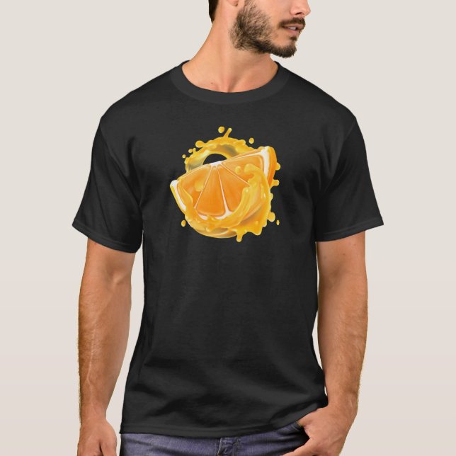 Camiseta Alimentos para fruta naranja 1 (Anverso)