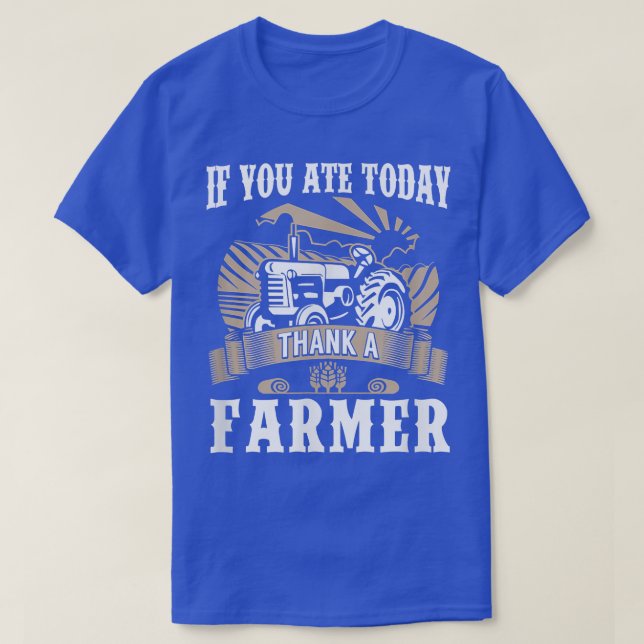 Camiseta Alimentos para la agricultura Si Comiste Hoy Graci (Diseño del anverso)