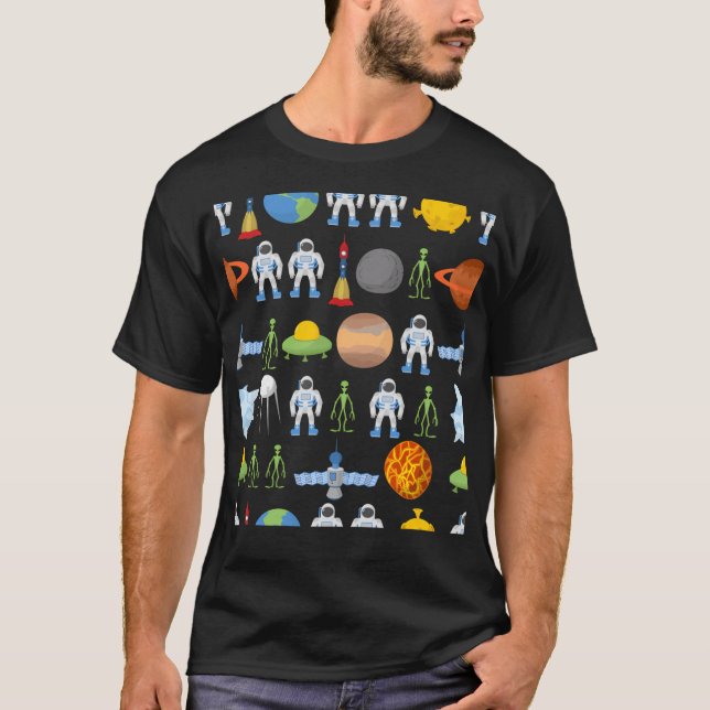 Camiseta Alimentos para lanzadera Planetsrocketspace (Anverso)