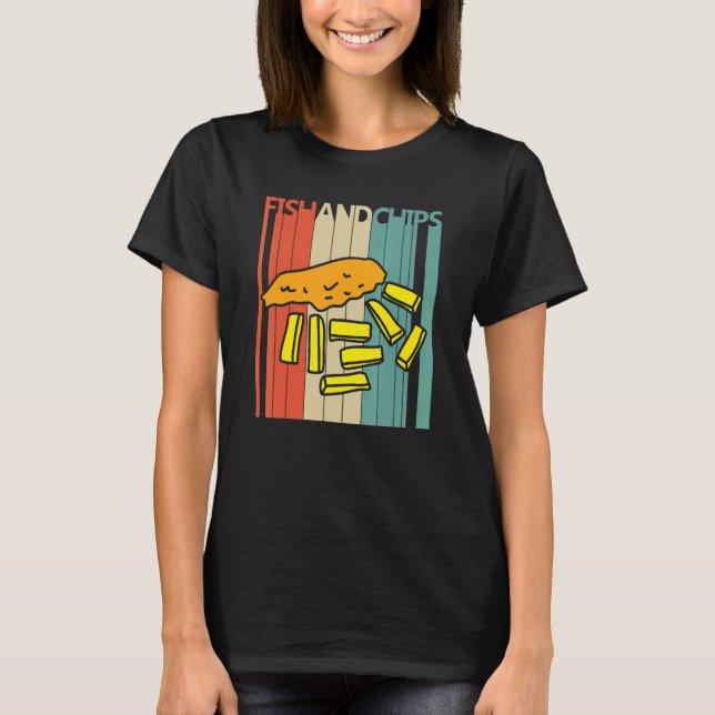 Camiseta Alimentos Para Pescado Y Chip (Anverso)