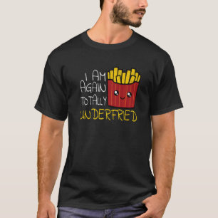 Camiseta Alimentos rápidos de fritos franceses comiendo pom