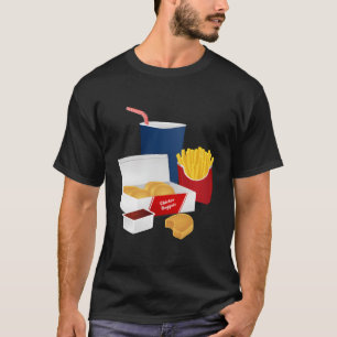 Camiseta Alimentos rápidos para la comida rápida de pollo c