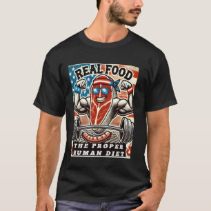Camiseta Alimentos RealesLa Dieta Humana Adecuada u2013 Cos