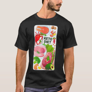 Camiseta Alimentos saludables Programa Dieta Keto Especial 
