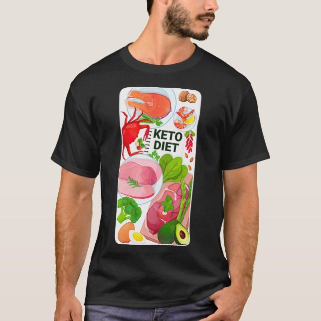 Camiseta Alimentos saludables Programa Dieta Keto Especial  (Anverso)