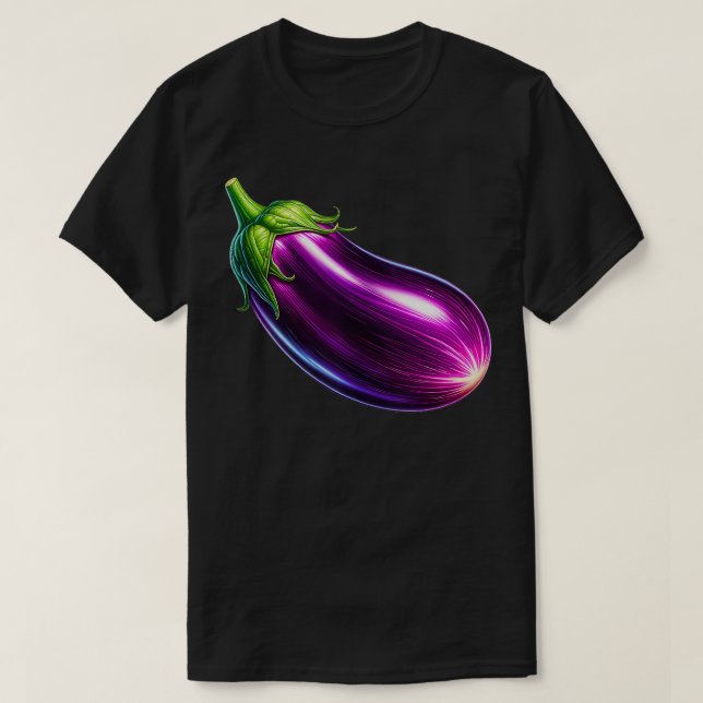 Camiseta Alimentos saludables Veganos morados de dibujo Veg (Diseño del anverso)
