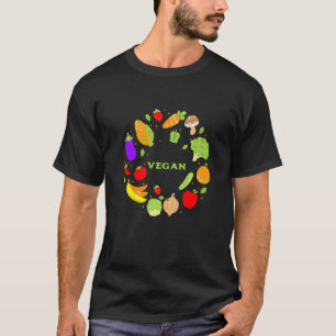 Camiseta Alimentos Veganos Derechos Animales Activista Vega