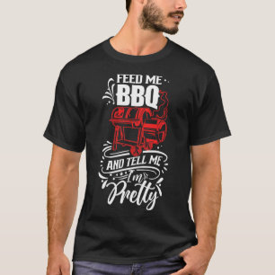 Camiseta Alimétame Bbq y dime que soy Bonito Rbecue Gri