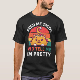 Camiseta Alimétame tacos y dime que soy un gato tacó