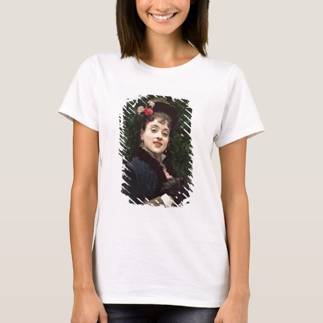 Camiseta Aline Masson, el modelo del artista (aceite en el  (Anverso)