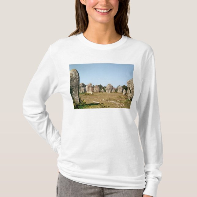Camiseta Alineación de piedras derechas, megalítica (Anverso)