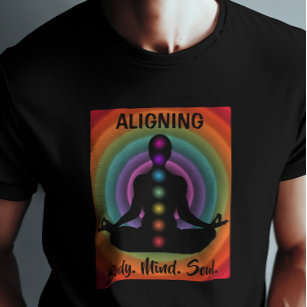 Camiseta "Alinear el alma de la mente corporal" Chakra Medi