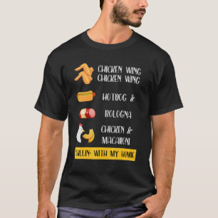 Camiseta Alita De Pollo Alita De Pollo Hot Dog Y Bologna Ni