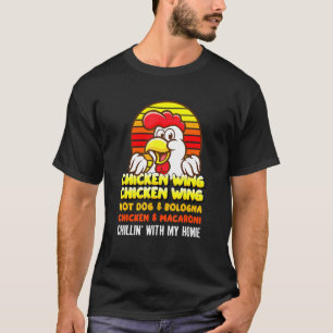 Camiseta Alita De Pollo Alita De Pollo Hot Dog Y Bologna Pa
