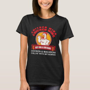 Camiseta Alita de Pollo Alita de Pollo Hotdog y Bologna Ins