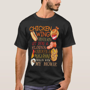 Camiseta Alita de pollo Alita de pollo Letra de la canción