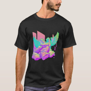 Camiseta Alitas de pollo retro en vaporwave pastel