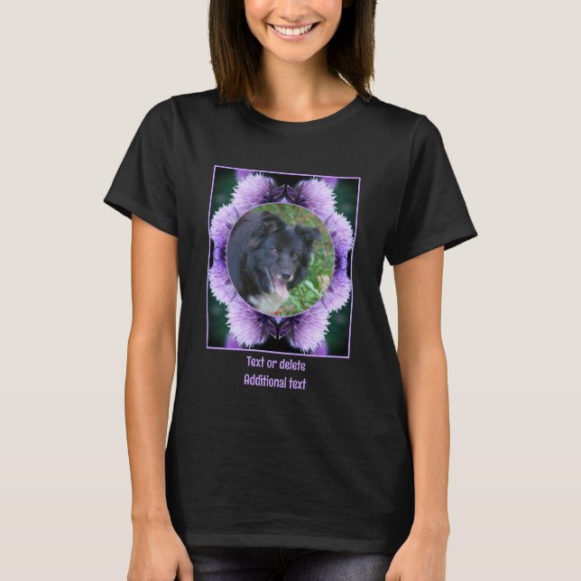 Camiseta Alium morado personalizado crea tu propia foto (Anverso)