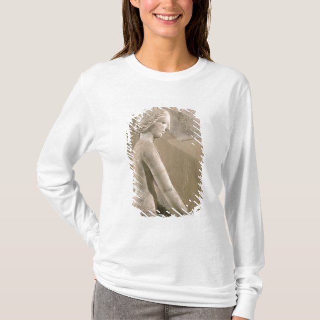 Camiseta Alivio que representa a una mujer en perfil (Anverso)