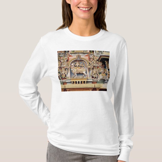 Camiseta Alivio que representa el montar a caballo de Shiva (Anverso)