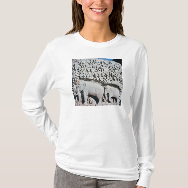 Camiseta Alivio que representa el penance de Arjuna (Anverso)