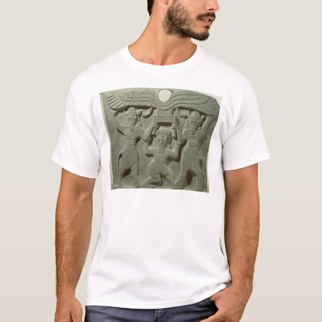 Camiseta Alivio que representa Gilgamesh entre dos (Anverso)
