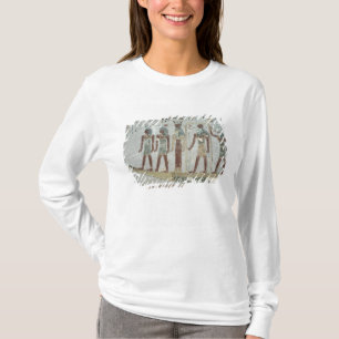 Camiseta Alivio que representa Khnum en una barca funeraria