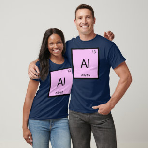 Camiseta Aliyah Nombre Química Elemento Tabla Periódica