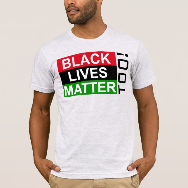 CAMISETA ALKEBULAN - ¡BLM TAMBIÉN! R-B-G (Anverso)