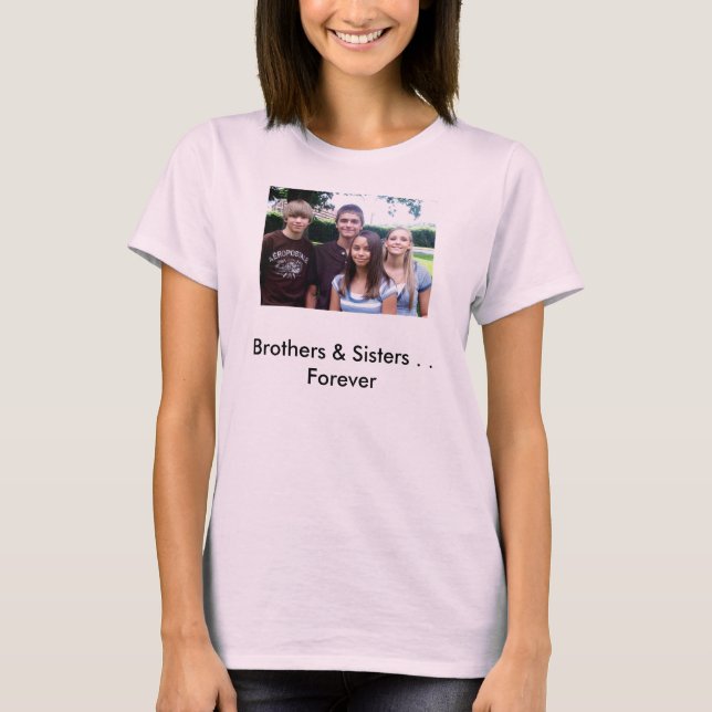 Camiseta All_4_kids [1], hermanos y hermanas. Para siempre (Anverso)