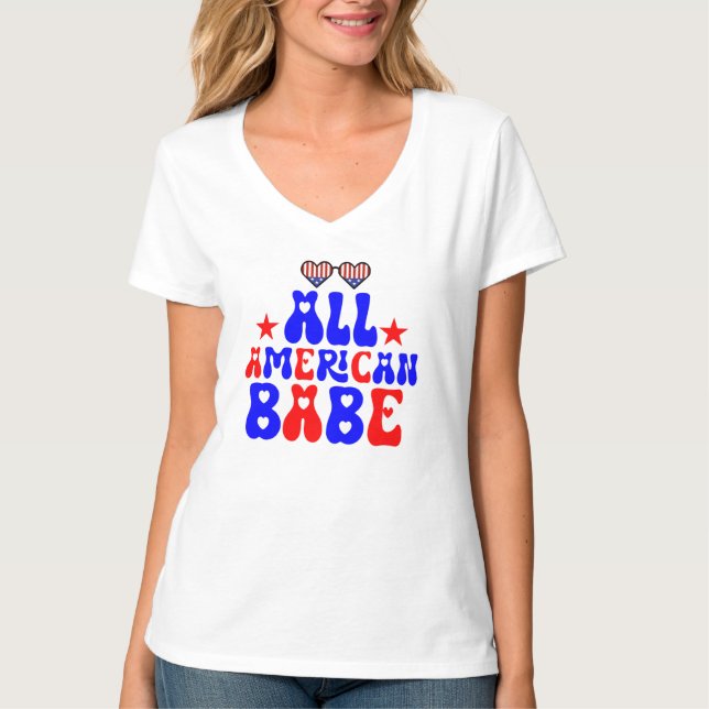 Camiseta All American Babe (Anverso)