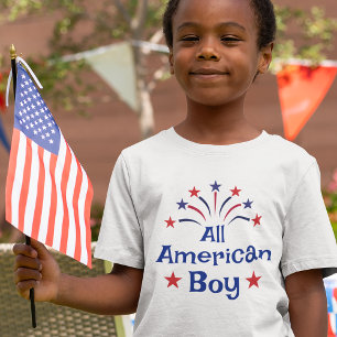 Camiseta All American Boy 4 of July Kid