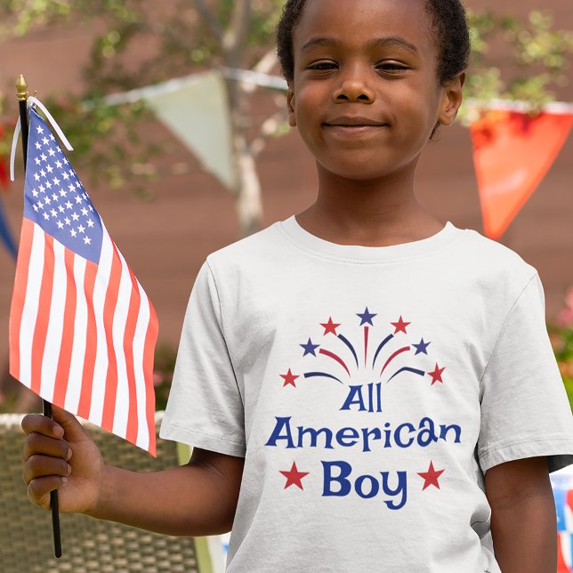 Camiseta All American Boy 4 of July Kid (Subido por el creador)
