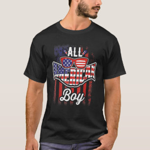 Camiseta All American Boy 4 Of July Niños Gafas De Sol