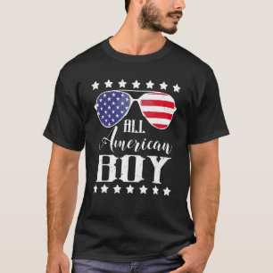 Camiseta All American Boy 4 Of July Niños Gafas De Sol
