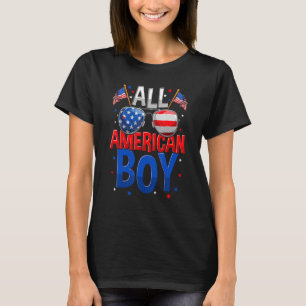 Camiseta All American Boy 4 Of July Niños Gafas De Sol