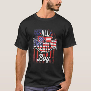 Camiseta All American Boy 4 Of July Niños Gafas De Sol