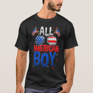 Camiseta All American Boy 4 Of July Niños Gafas De Sol