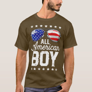 Camiseta All American Boy 4 of July T Boys Kids Sunglasse