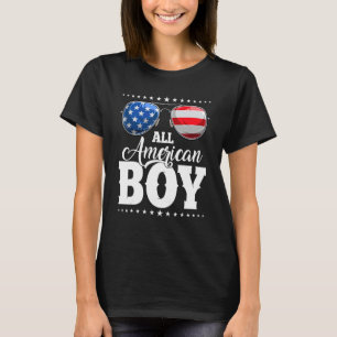 Camiseta All American Boy Gracioso 4 de Julio Gafas de Sol 