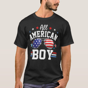 Camiseta All American Boy Patriotic Eeuu Flag 4 de julio Fa