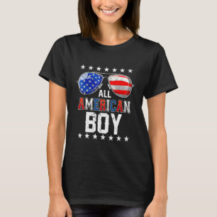 Camiseta All American Boy Us Flag Gafas De Sol Para Coincid