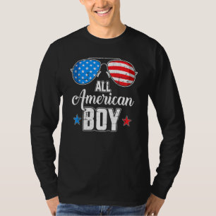 Camiseta All American Boy Us Flag Gafas De Sol Para Coincid