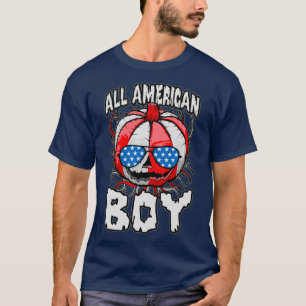 Camiseta All American Boy USA Flag Halloween Pumpkin Sungla