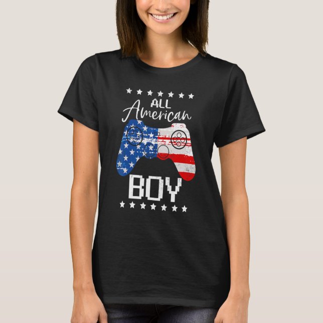 Camiseta All American Boys 4 July Son Video Game Usa (Anverso)