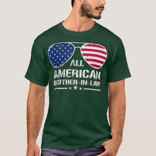 Camiseta All American Brotherinlaw Flag Patriotic 4th of Ju