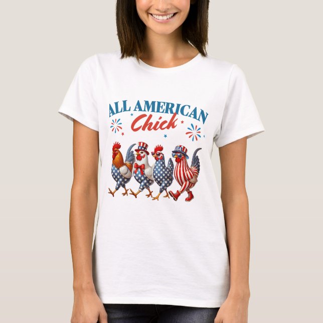 Camiseta All American Chick (Anverso)