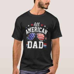 Camiseta All American Dad Patriotic Eeuu Flag 4 de julio Fa