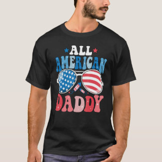 Camiseta All American Daddy Sunglasses 4th of July Family M